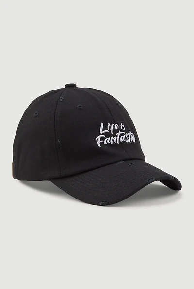 Womens Life Is Fantastic Baseball Cap,