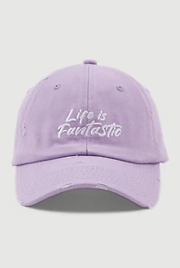 Womens Life Is Fantastic Baseball Cap,
