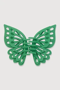 Womens Butterfly Claw Hair Clip, Green