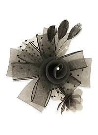 Womens Feather Fascinator,