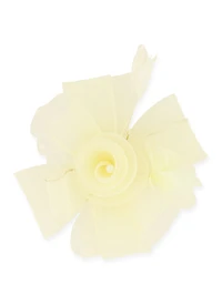 Womens Feather Fascinator, White