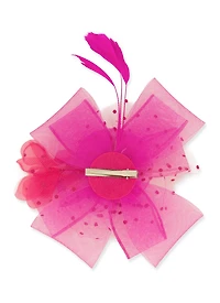 Womens Feather Fascinator, Pink