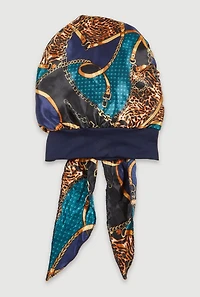 Patterned Bonnet Head Wrap