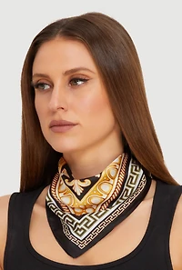 Patterned Border Print Multiway Scarf