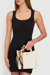 Patterned Border Print Multiway Scarf