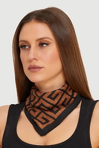 Geometric Patterned Multiway Scarf