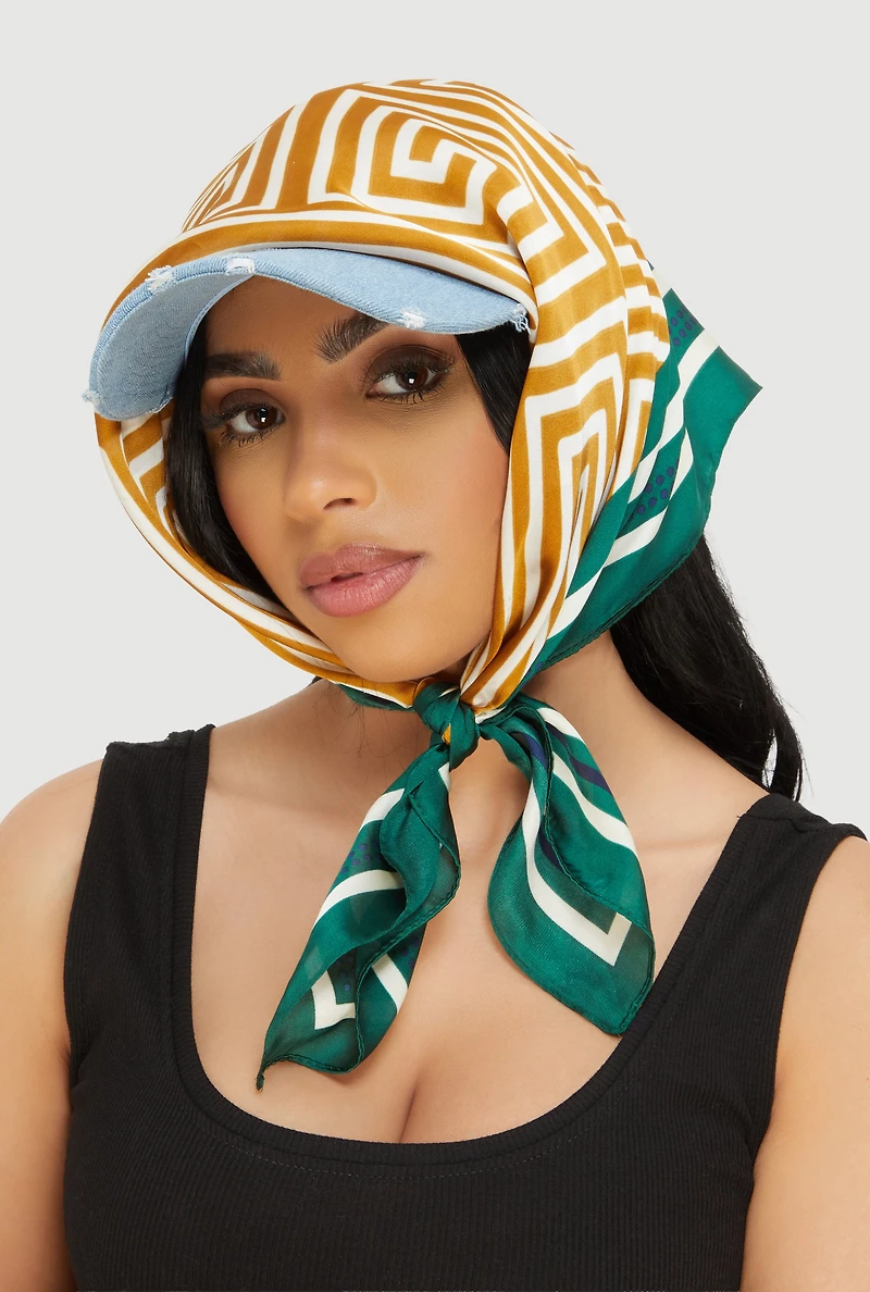 Assorted Patterned Multiway Scarf 2 Pack