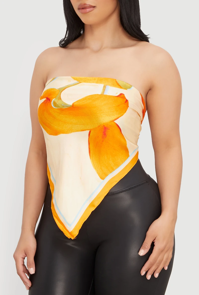 Patterned Contrast Trim Multiway Scarves 2 Pack