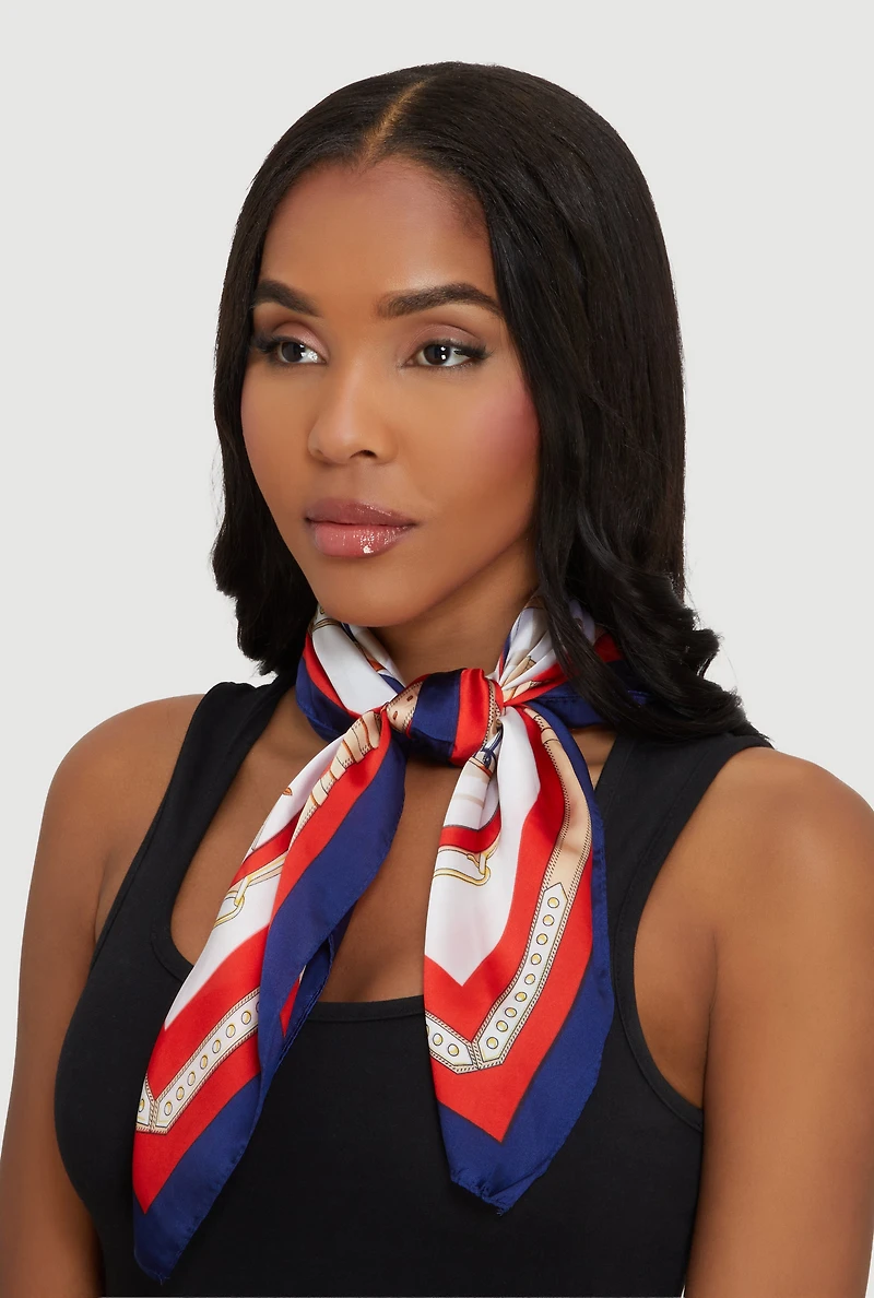 Belt Print Multiway Scarf 2 Pack