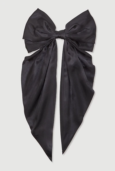 Womens Satin Bow Hair Clip,