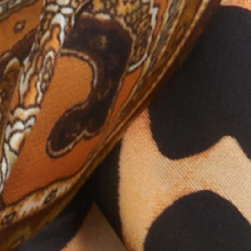 Assorted Patterned Contrast Trim Multiway Scarves 2 Pack