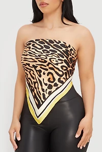 Assorted Patterned Contrast Trim Multiway Scarves 2 Pack