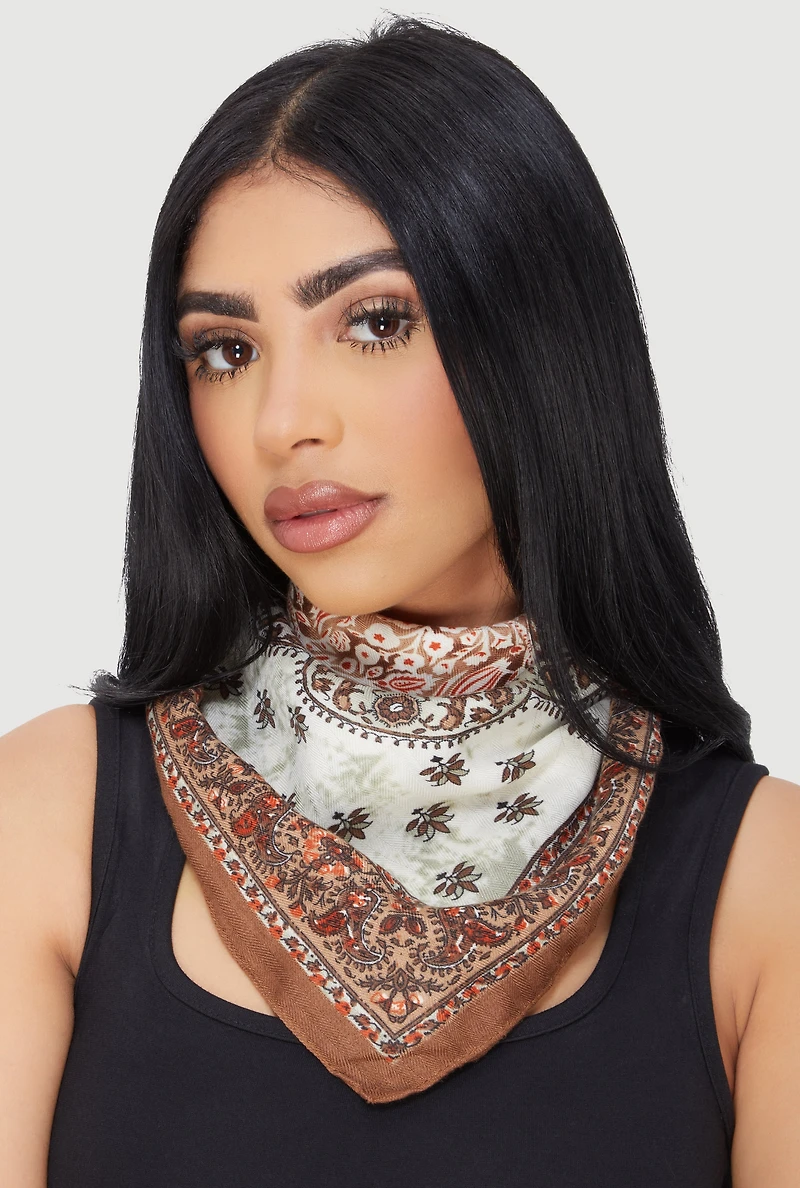 Assorted Printed Patterned Multiway Scarf 2 Piece Set