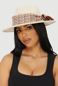 Patterned Border Print Multiway Scarf 2 Piece Set