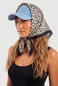 Leopard and Illusion Print Multiway Scarves 2 Pack