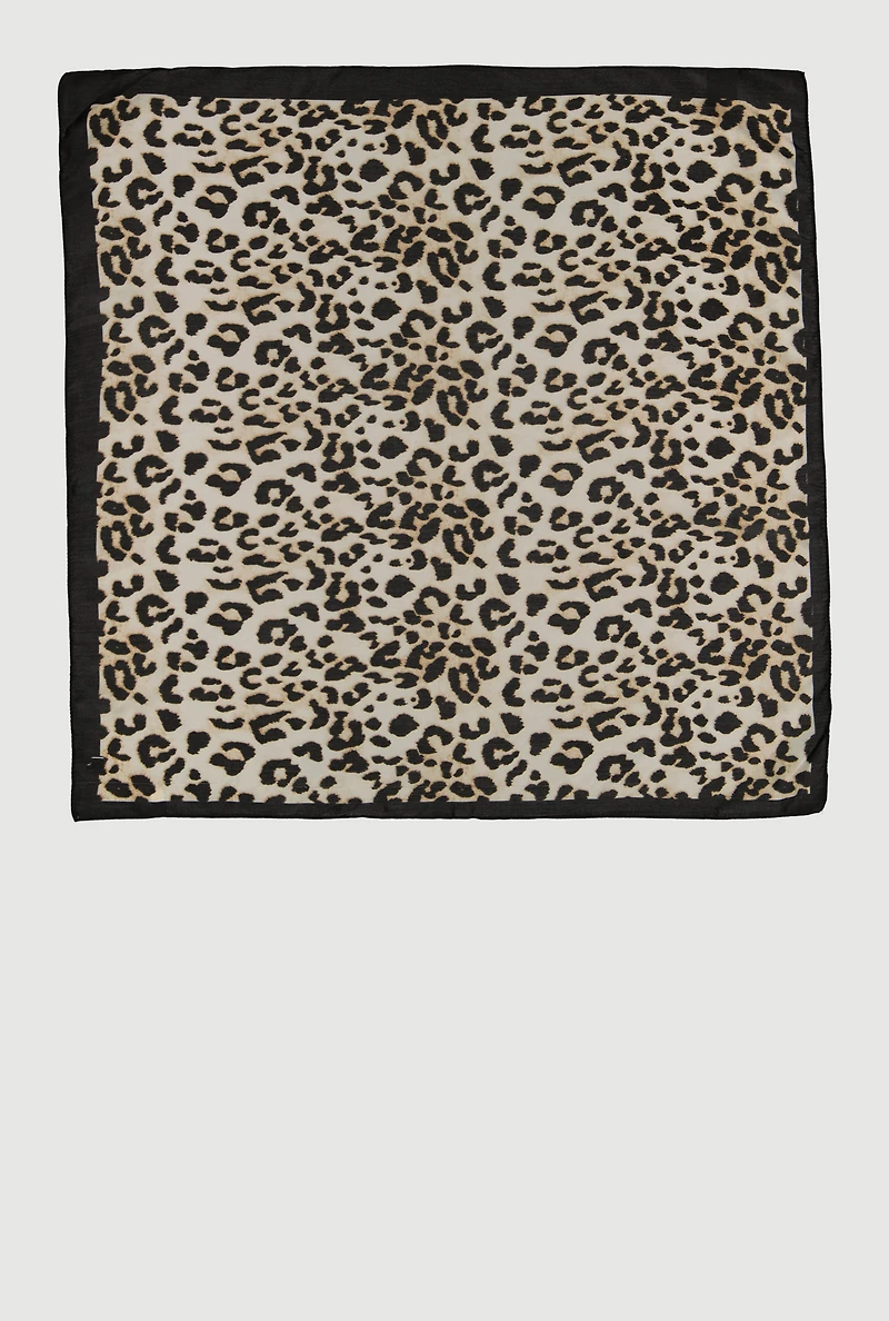 Leopard and Illusion Print Multiway Scarves 2 Pack
