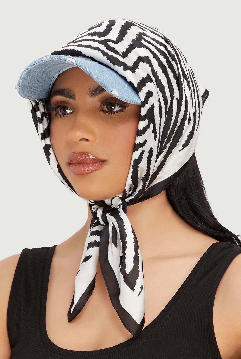 Patterned Multiway Scarves 2 Pack