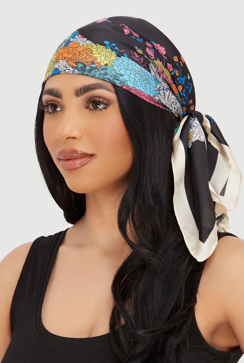 Patterned Multiway Scarves 2 Pack