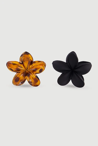 Flower Claw Hair Clip 2 Pack