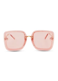 Rimless Oversized Square Sunglasses