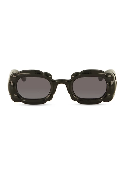Womens 3D Cloud Frame Sunglasses, Black
