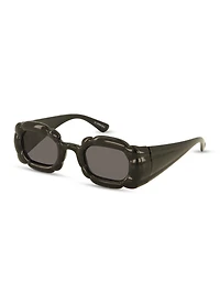 Womens 3D Cloud Frame Sunglasses, Black
