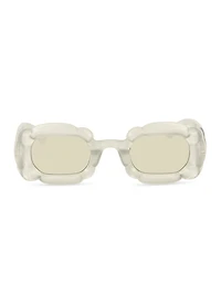Womens 3D Cloud Frame Sunglasses, Silver