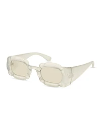Womens 3D Cloud Frame Sunglasses, Silver