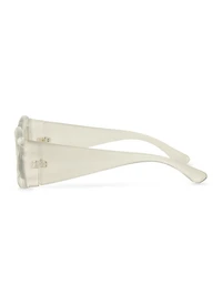 Womens 3D Cloud Frame Sunglasses, Silver
