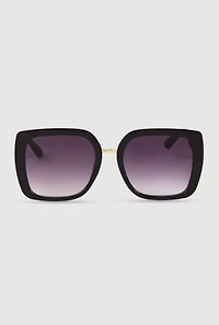 Metallic Detail Ombre Lens Sunglasses