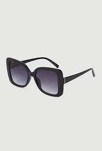 Ombre Lens Square Frame Sunglasses