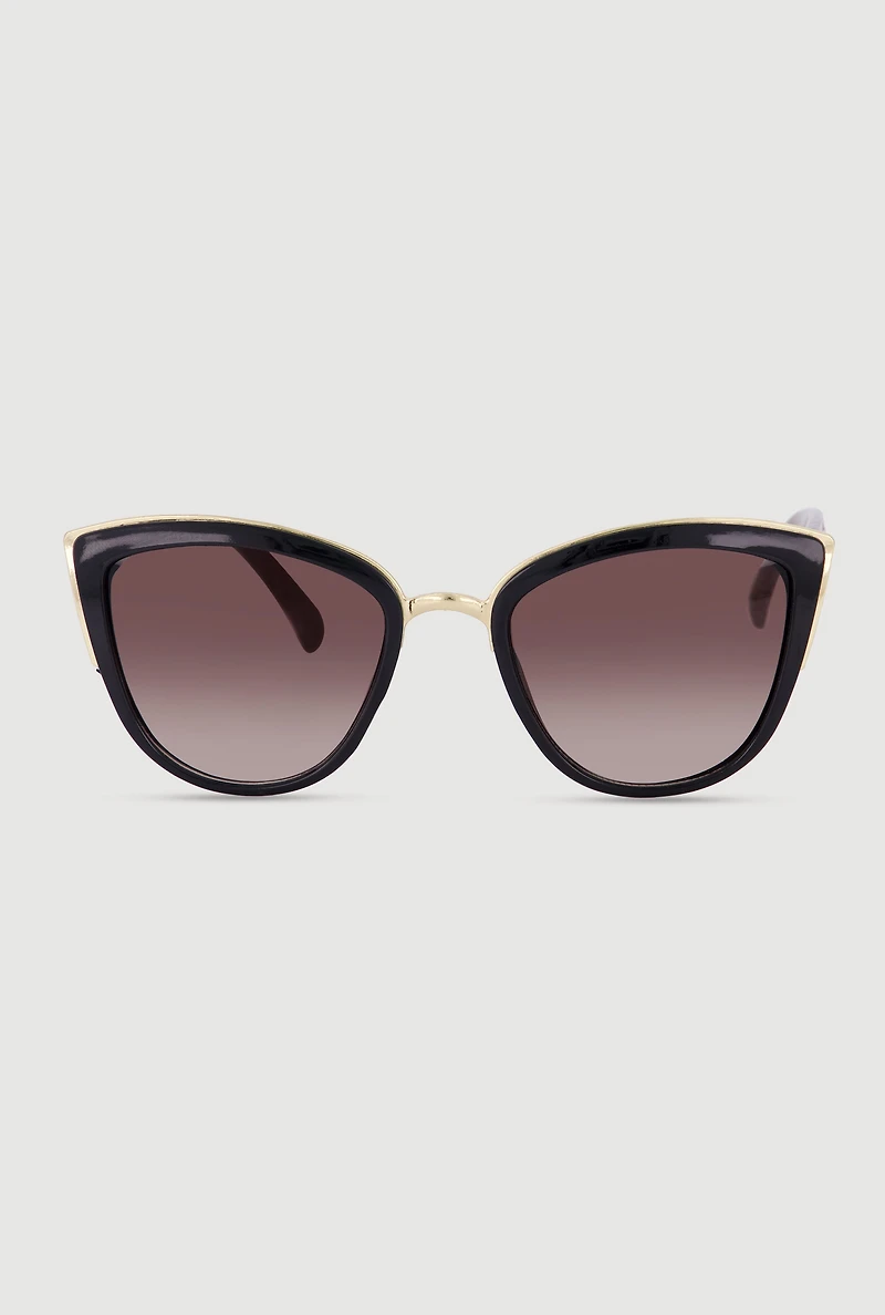 Leopard Print Cat Eye Sunglasses