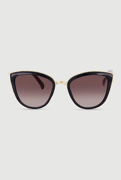 Leopard Print Cat Eye Sunglasses