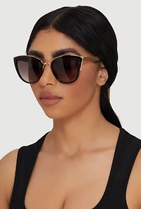 Leopard Print Cat Eye Sunglasses