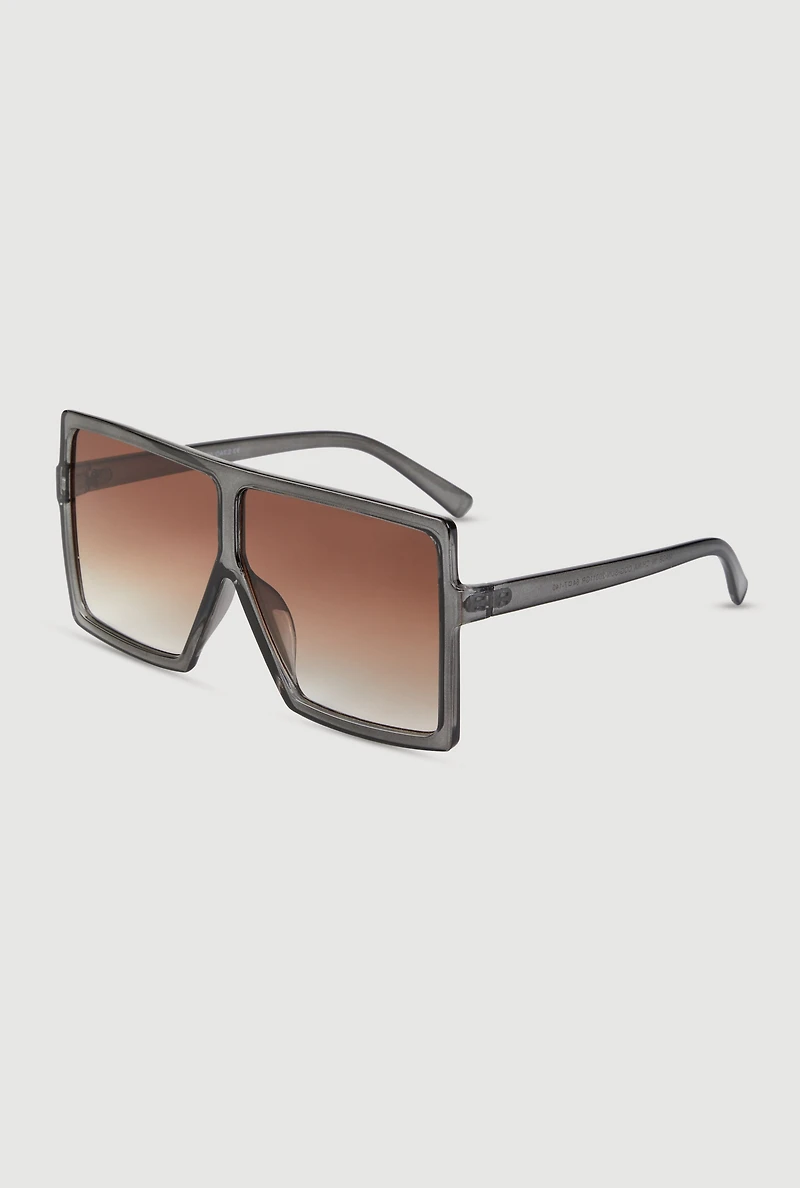 Ombre Lens Shield Sunglasses