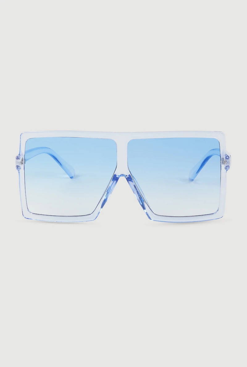 Ombre Lens Shield Sunglasses