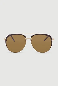 Contrast Lens Aviator Sunglasses