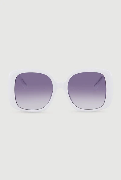 Metallic Seashell Detail Sunglasses