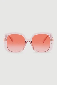 Metallic Seashell Detail Sunglasses