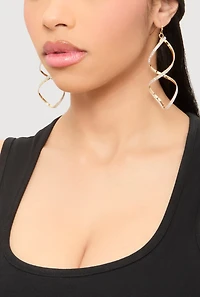 Spiral Geometric Drop Earring Trio