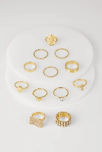 Assorted Cubic Zirconia Rings Set of 12