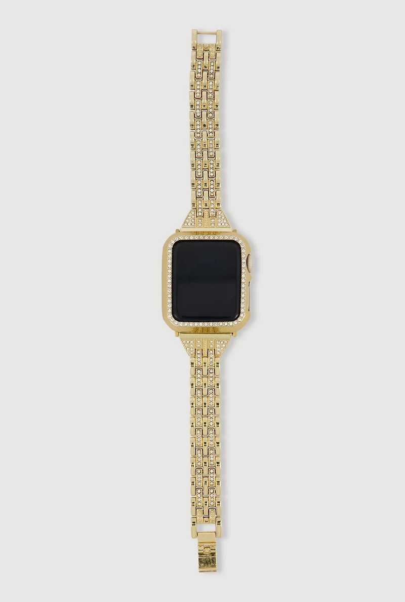 Metallic Rhinestone Apple Watch Band
