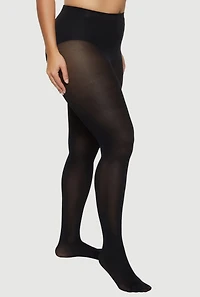 Plus Size Chic Opaque Footed Tights