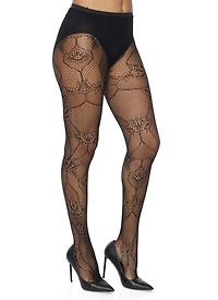 Patterned Fishnet Tights