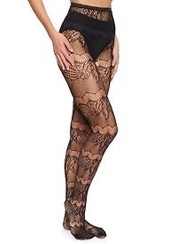 Patterned Fishnet Tights