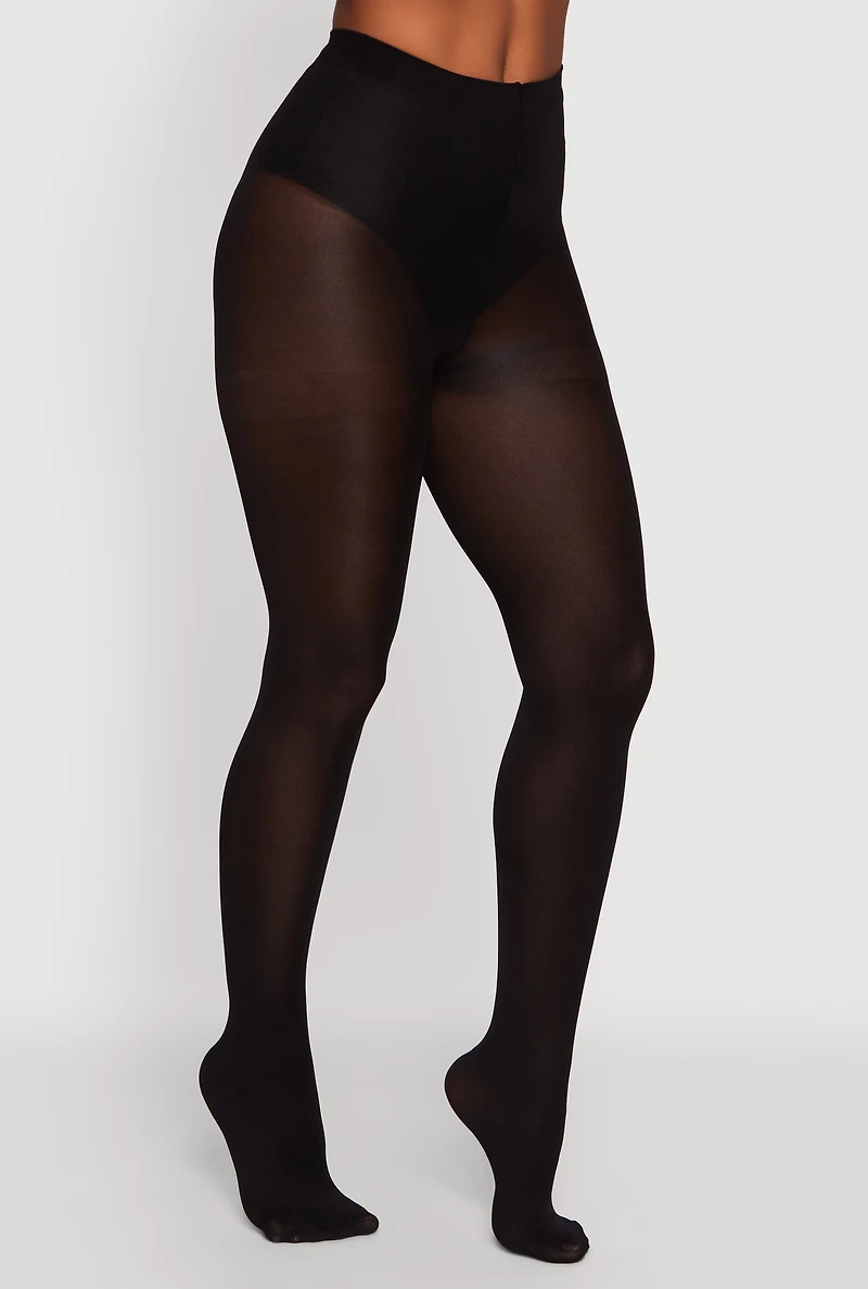 High Waisted Opaque Tights
