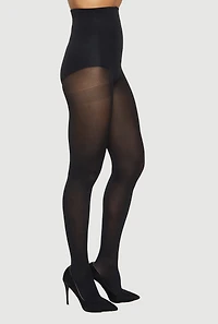 Solid Opaque Footed Tights