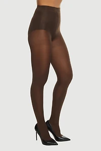 Solid Opaque Footed Tights