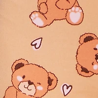 Teddy Bear Print Pajama Romper