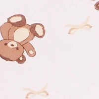 Teddy Bear Print Cami Nightgown with Robe